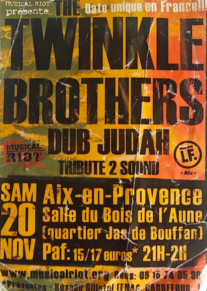 Musical Riot présente Twinkle Brothers — Dub Judah Tribute 2 Sound