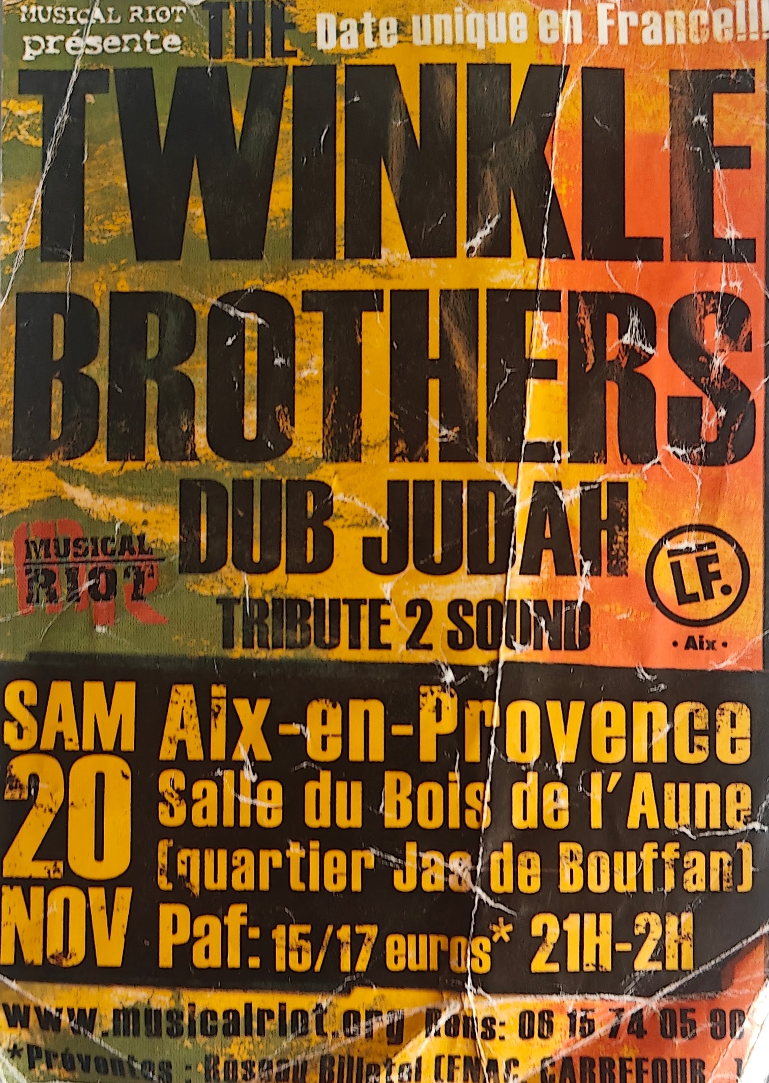 Musical Riot présente Twinkle Brothers — Dub Judah Tribute 2 Sound